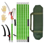 Adjustable Long Reach Tree Pole Saw, Manual Pole Pruner with Carry Bag for High Branch Cutting & Forestry