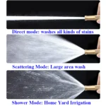 1Pc Nozzle Water Gun Aluminum Alloy High Pressure Direct Spray Quick Connector Household Hose Adjustable Garden Sprinkle Tool - Image 4