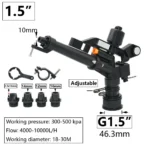 1/2 3/4 1" 1.5" 2" Female Thread Big Covering Range Sprinklers Farm Garden Irrigation Watering Rain Gun Metal Lawn Sprinkler - Image 4