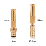 1Pc Nozzle Water Gun Aluminum Alloy High Pressure Direct Spray Quick Connector Household Hose Adjustable Garden Sprinkle Tool - Image 2
