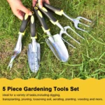 Garden Tool Hand Trowel,Rake,Cultivator,Weeder Tools With Ergonomic Handle,Garden Lawn Farmland Transplant Gardening Bonsai Tool - Image 6