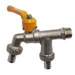 Garden Hose Faucet Adapter 1/2'' IBC Water Tank Connector 2-Way 1-Way Irrigation Brass Tap Joint Replacement Fitting Ball Valve - Image 2