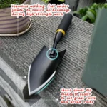 Garden Shovel Heavy Duty Hand Carbon Steel Trowel with Rubberized Handle,for Diligent Farmer Soil Planting Digging Transplanting - Image 3