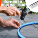 Heavy-duty Fence Tubing Stakes Sod Pins U-type Garden Staples Galvanized Landscape Spike for Holding Lawns Barrier Ground Nail - Image 5