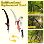 Tree Pruner Saw Extendable High-Altitude Branches Trimmer Manual Pole Saw for Forestry High Branches Saw Fruit Pick Cutting Tool