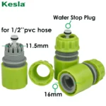 KESLA 6pcs 1/2'' Quick Connector Garden Pipe Repair Hose Extension With or No Water Stop Plug Tubing Drip Irrigation Greenhouse - Image 2