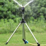 1 Set 360 Rotary Irrigation Tripod Lawn Garden Sprinkler Telescopic Support Sprinkler Head on Tripod Stainless Steel - Image 3