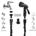 25FT-100FT Expandable Flexible Hose Garden Hose Gardening Supplies High-Pressure Car Wash 7 Water Spraying Functions Water Gun - Image 4