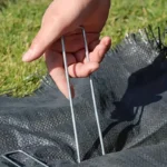 50/10x U-type Garden Stakes Heavy-duty Fence Tubing Staples Sod Pins Galvanized Landscape Spike Holding Lawn Barrier Ground Nail - Image 2