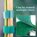 Self Adhesive Plant Nylon Cable Tie Strips Green Adjustable Plants Hook Loop Support Garden Twine Bandage Reusable Fastener Tape - Image 3