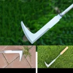Stainless steel gap weeding tool, L-shaped multi-purpose garden hand tool, used for clearing weeds in yards, terraces, and lanes - Image 3