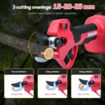 21v Electric garden shears scissors with telescopic rod battery branch scissors brushless motor Adjustable cut diameter - Image 2