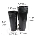 2-size 10-100pcs Tall Round Tree Pots Garden Plants Grow Cultivation Planter with Drainage Holes Plastic Deep Nursery Containers - Image 4