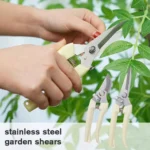 Stainless Steel Scissors for Flower Cutting Arrangement Pruning Fruit Tree Garden Branch Cutting Household Grafting Tools Set - Image 3