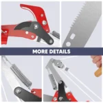 Telescopic Pruning Shears with Pruning Saw, 82-410 cm Pruning Saw with Handle, Garden Tools Set, Pole Pruner, High Reach Cut - Image 5
