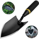 Garden Shovel Heavy Duty Hand Carbon Steel Trowel with Rubberized Handle,for Diligent Farmer Soil Planting Digging Transplanting