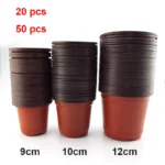 Flower Pot Plastic Grow Box Fall Resistant Tray For Home Garden Plants Nursery Cup Transplant Flower Plant Pots E2