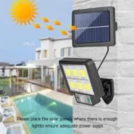 LED Solar Split Wall Lamp 3 Mode Waterproof Motion Sensor Lamps Garden Street Lighting Solar Lamp For Garage Security Wall Light - Image 3