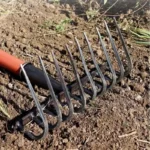 Multifunctional Ninetooth Nail Rake Household Sturdy and durable manganese steel laborsaving nail rake Garden agricultural tool - Image 2