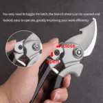 Professional Pruning Shears for Fruit Trees, Heavy Duty Shark Head Garden Shears - Labor Saving & Durable Gardening Tools - Image 4