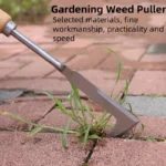 Stainless steel gap weeding tool, L-shaped multi-purpose garden hand tool, used for clearing weeds in yards, terraces, and lanes