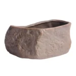 Ceramic Flower Pot with Drainage Hole Wear-Resistant Stone-Shaped Plant - Image 4