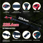 21v Electric garden shears scissors with telescopic rod battery branch scissors brushless motor Adjustable cut diameter - Image 5