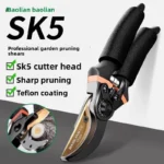 Baolian SK5 Strong Gardening Scissor with Teflon Coating, Effortless Trimming Tree Branch Special Multi functional Trimming Tool
