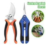 2PCS Gardening Scissors Set Ergonomic non-slip handles Safety lock pruning shears Beginner gardening set Can cut roses and more