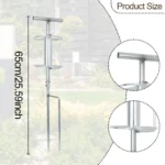 Garden Hose Guide Stake Accessories Easy to Install Metal Prevent Kinking Bending for Lawn Yard Flower Bed Outdoor Courtyard - Image 6