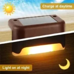 1/4/8/12/pcs Solar LED Lights Outdoor Garden Light Deck Lamp Solar Stairs Light Waterproof Solar Step Lamp Patio Garden Decor - Image 5