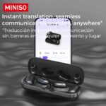 MINISO MS165 Al Căști Wireless de Traducere BT5.4 cu Funcții Multiple Smart, Traducere Față-în-Față Bidirecțională, Sunet Puternic și Durată Lungă a Bateriei, Ideale pentru Negocieri, Călătorii și Sport - Image 7