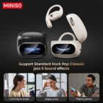 Căști de traducere wireless cu AI MINISO MS150: Suportă 135 de limbi - Wireless 5.4, Potrivire confortabilă, Calitate superioară a sunetului, Durată de viață a bateriei extinsă, Ecran tactil - Ideal pentru muzică, gaming și sport - Image 8