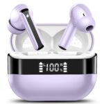 Căști Wireless cu Sunet de Înaltă Fidelitate, Design In-Ear cu Patru Microfoane ENC, 48 de Ore de Autonomie cu o Carcasă de Încărcare cu Afișaj LED, Perfecte pentru Dispozitive Android și iOS, un Cadou Ideal pentru Familie, Mai Ales de Crăciun - Image 6