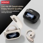 Căști de traducere wireless cu AI MINISO MS150: Suportă 135 de limbi - Wireless 5.4, Potrivire confortabilă, Calitate superioară a sunetului, Durată de viață a bateriei extinsă, Ecran tactil - Ideal pentru muzică, gaming și sport - Image 7
