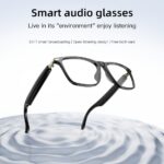 Ochelari Audio Inteligenți Multifuncționali cu Tehnologie Integrată de Undă Sonoră și Difuzor în Linie, Suportă Apeluri Fără Fir, Răspuns Apeluri, Respingere Apeluri, Ascultare Muzică cu Ochelari, Control Foto, Baterie Mare de 85mAh*2, Durată Lungă de Viață a Bateriei, Aspect Elegant și Impunător - Image 2