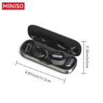 MINISO MS165 Al Căști Wireless de Traducere BT5.4 cu Funcții Multiple Smart, Traducere Față-în-Față Bidirecțională, Sunet Puternic și Durată Lungă a Bateriei, Ideale pentru Negocieri, Călătorii și Sport
