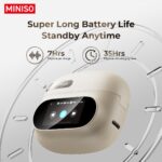 Căști de traducere wireless cu AI MINISO MS150: Suportă 135 de limbi - Wireless 5.4, Potrivire confortabilă, Calitate superioară a sunetului, Durată de viață a bateriei extinsă, Ecran tactil - Ideal pentru muzică, gaming și sport - Image 6