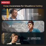 Căști de traducere wireless cu AI MINISO MS150: Suportă 135 de limbi - Wireless 5.4, Potrivire confortabilă, Calitate superioară a sunetului, Durată de viață a bateriei extinsă, Ecran tactil - Ideal pentru muzică, gaming și sport - Image 2