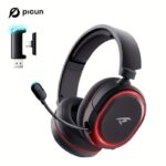 Căști Wireless Gaming Picun, Sunet Surround 7.1, Căști Wireless USB 2.4Ghz 5.4, Microfon cu Anulare a Zgomotului 100 de Ore, Lumini RGB, Căști Wireless pentru PC PS5 PS4. Cadouri de Ziua de Naștere/Crăciun pentru familie, prieteni și iubiți - Image 2