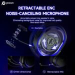 Căști de gaming fără fir: Baterie de lungă durată 100H, sunet surround 7.1, latență scăzută 2.4GHz, microfon ENC, RGB, compatibile cu PC, PS5, PS4, Switch - Image 5