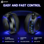 Căști de gaming fără fir: Baterie de lungă durată 100H, sunet surround 7.1, latență scăzută 2.4GHz, microfon ENC, RGB, compatibile cu PC, PS5, PS4, Switch