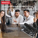 MINISO MS165 Al Căști Wireless de Traducere BT5.4 cu Funcții Multiple Smart, Traducere Față-în-Față Bidirecțională, Sunet Puternic și Durată Lungă a Bateriei, Ideale pentru Negocieri, Călătorii și Sport - Image 2