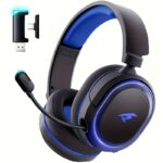 Căști de gaming fără fir: Baterie de lungă durată 100H, sunet surround 7.1, latență scăzută 2.4GHz, microfon ENC, RGB, compatibile cu PC, PS5, PS4, Switch - Image 6