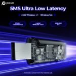 Căști de gaming fără fir: Baterie de lungă durată 100H, sunet surround 7.1, latență scăzută 2.4GHz, microfon ENC, RGB, compatibile cu PC, PS5, PS4, Switch - Image 4