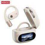 Căști de traducere wireless cu AI MINISO MS150: Suportă 135 de limbi - Wireless 5.4, Potrivire confortabilă, Calitate superioară a sunetului, Durată de viață a bateriei extinsă, Ecran tactil - Ideal pentru muzică, gaming și sport - Image 5