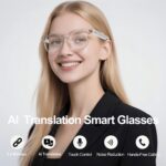 Ochelari Inteligenți AI - Suportă Traducere în Timp Real a Peste 100 de Limbi, Minută de Întâlnire, Traducere Video și Funcții de Chat AI. Acești Ochelari Audio Multifuncționali, Noi, sunt Proiectați Atât pentru Bărbați, Cât și pentru Femei - Image 6