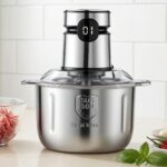Mașină de umplut umpluturi electrice complet automată pentru acasă, mașină de tocat carne, tocător de legume, tocător de ceapă și usturoi, mașină de amestecat de mare capacitate pentru legume și carne, fabricată din oțel inoxidabil - Image 9