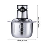 Mașină de umplut umpluturi electrice complet automată pentru acasă, mașină de tocat carne, tocător de legume, tocător de ceapă și usturoi, mașină de amestecat de mare capacitate pentru legume și carne, fabricată din oțel inoxidabil - Image 10