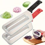 Tăietor de Varză din Oțel Inoxidabil, Tăietor Manual de Legume și Fructe, Unelte Mici de Bucătărie, Potrivit pentru Murături și Salate - Poate fi Spălat în Mașină de Spălat Vase - Perfect pentru Bucătăriile Restaurantelor și de Acasă, Cadouri de Crăciun, Halloween, Ziua Recunoștinței, Sărbători